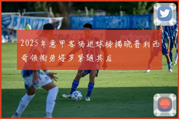 2025年意甲客场进球榜揭晓普利西奇领衔劳塔罗紧随其后