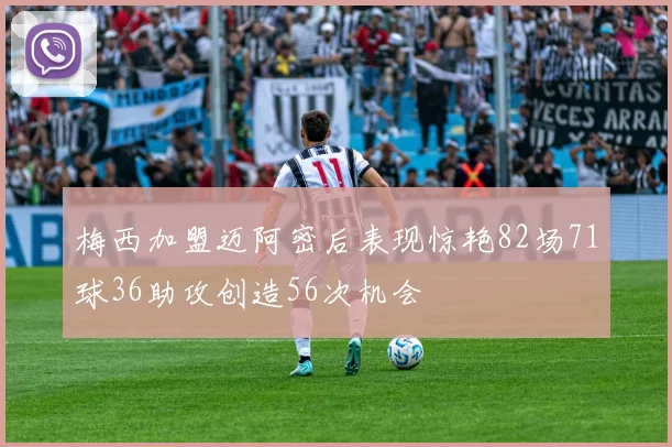 梅西加盟迈阿密后表现惊艳82场71球36助攻创造56次机会